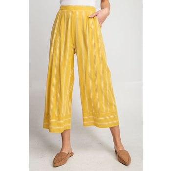 yellow pinstripe pants