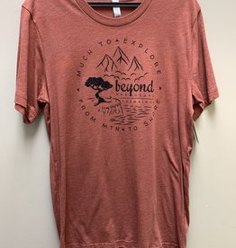 Beyond The Usual BTU Adult Unisex Compass S/S Tee - Rust