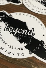 Beyond The Usual BTU Island Sticker  3"