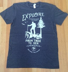 Beyond The Usual BTU Men's Explore Tee Charcoal