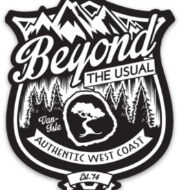 Beyond The Usual BTU Badge Sticker  3"