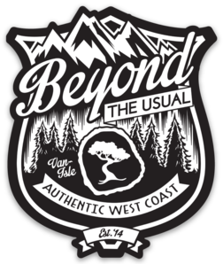 Beyond The Usual BTU Badge Sticker  3"