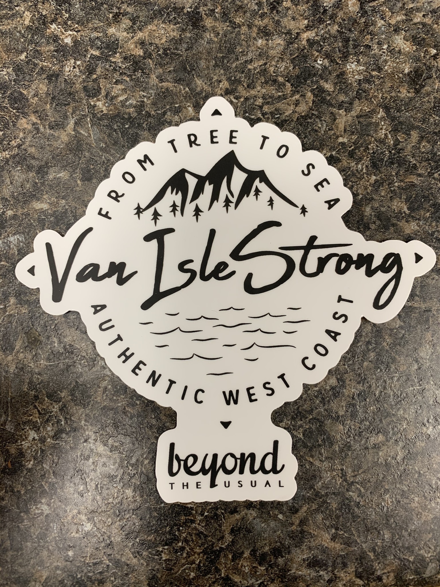Beyond The Usual BTU Van Isle Strong Sticker  3"