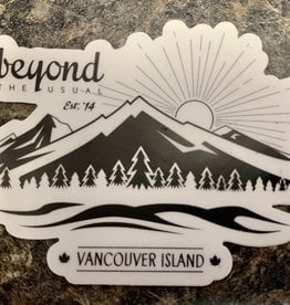 Beyond The Usual BTU Mountain Sticker  3"