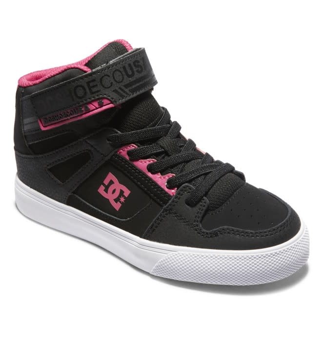 DC Shoe Co. DC Pure HT EV Kids Shoe (KPK) BLK/PINK