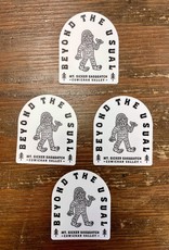 Beyond The Usual BTU Sasquatch Sticker 3”