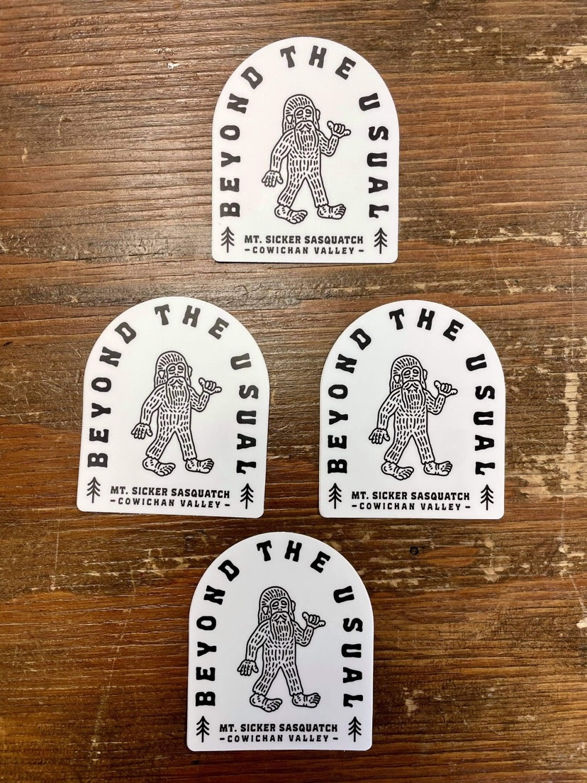 Beyond The Usual BTU Sasquatch Sticker 3”