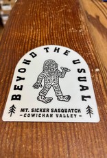 Beyond The Usual BTU Sasquatch Sticker 3”