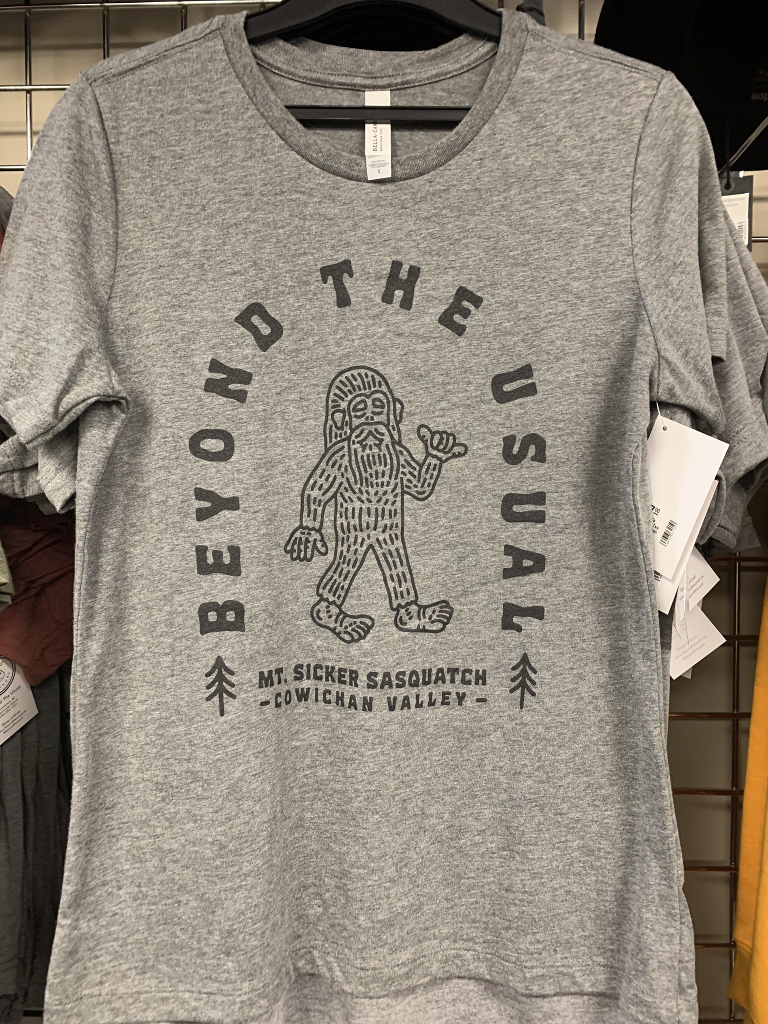 Beyond The Usual BTU Adult Unisex Sasquatch S/S Tee Heather Grey