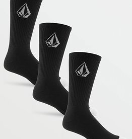 Volcom Volcom Men's Full Stone Sock 3pk- BLK