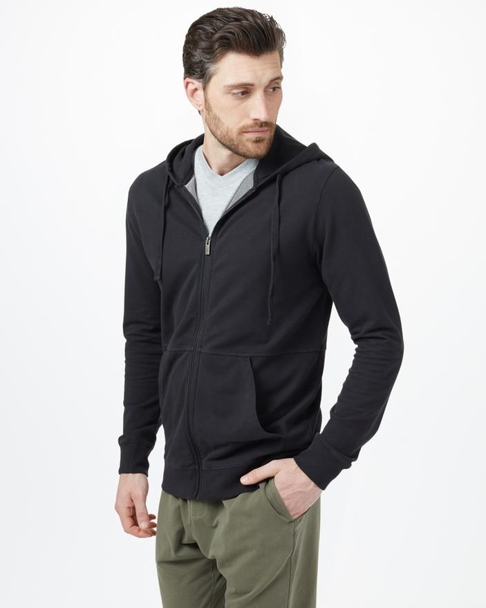 MENS FRENCH TERRY BLACK HOODIE