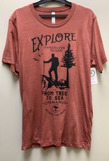 Beyond The Usual BTU Adult Unisex Explore S/S Tee - Rust