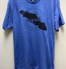 Beyond The Usual BTU Adult Unisex VanIsle Map S/S Tee - Blue