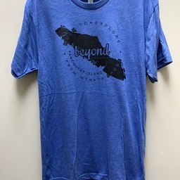 Beyond The Usual BTU Adult Unisex VanIsle Map S/S Tee - Blue