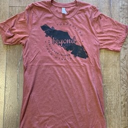 Beyond The Usual BTU Adult Unisex VanIsle Map S/S Tee - Rust