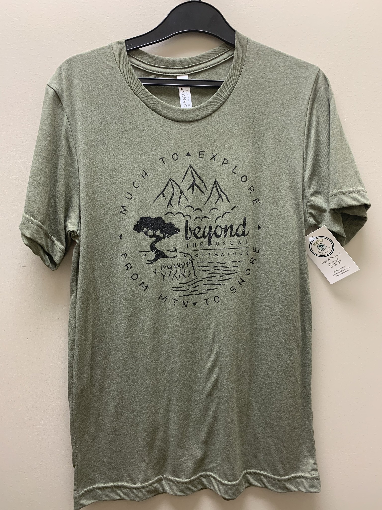 Beyond The Usual BTU Adult Unisex Compass S/S Tee - Olive