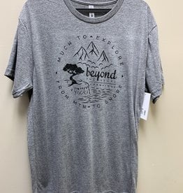 Beyond The Usual BTU Adult Unisex Compass S/S Tee - Heather Grey