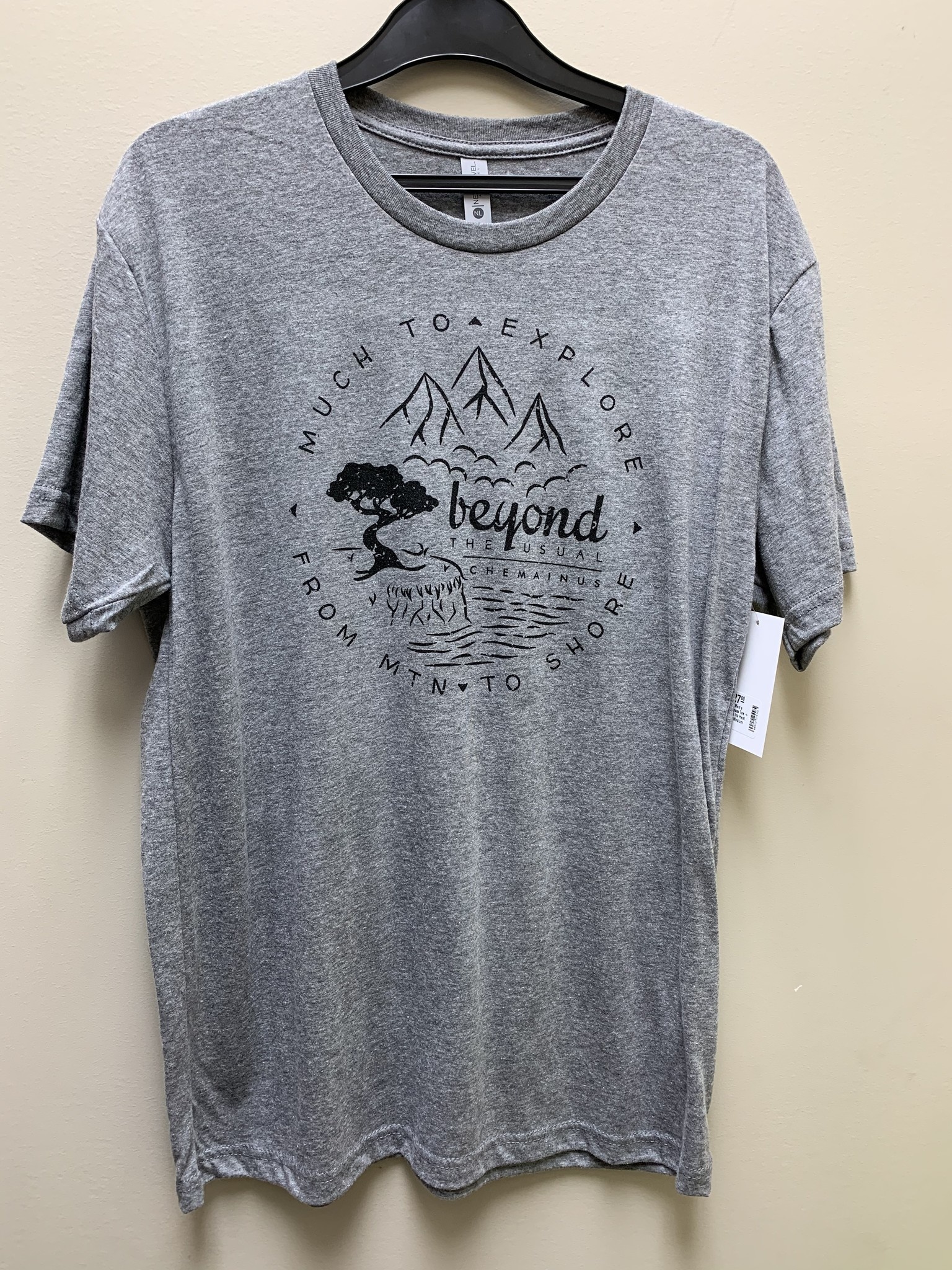 Beyond The Usual BTU Adult Unisex Compass S/S Tee - Heather Grey