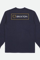 Brixton Alpha Block LS Navy - XXL