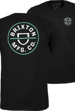 Brixton Brixton Crest X Tee Black - XXL