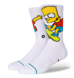 Stance Socks Stance Adult Bart Simpson White