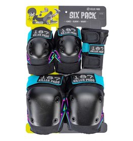 187 Killer Pads 187 Six Pack Jr Pad Set - Electric Bolt