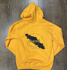 Beyond The Usual BTU Adult Icon/VI Map Hoodie - Gold