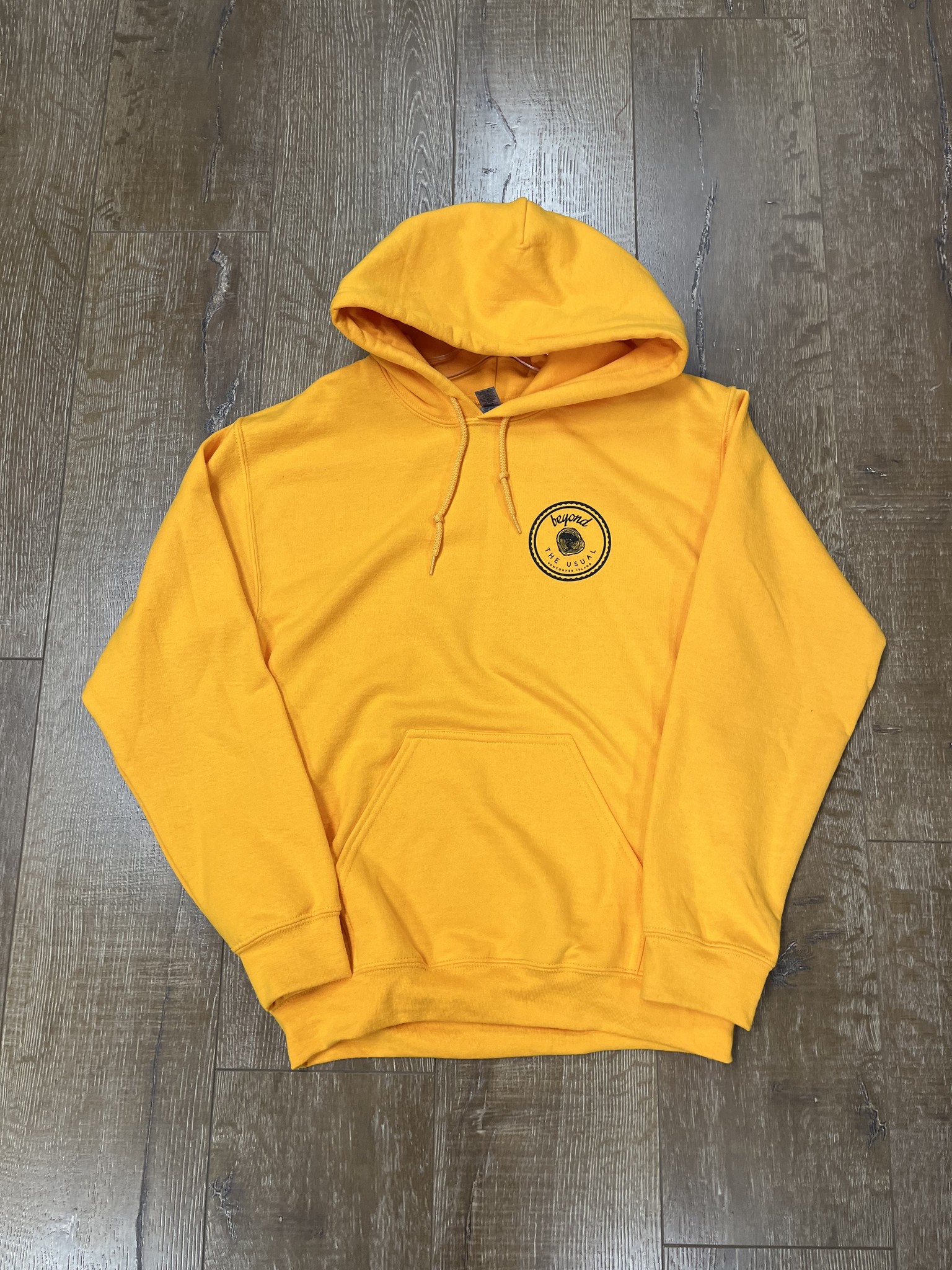 Beyond The Usual BTU Adult Icon/VI Map Hoodie - Gold