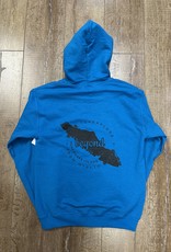 Beyond The Usual BTU Adult Icon/VI Map Hoodie - Sapphire