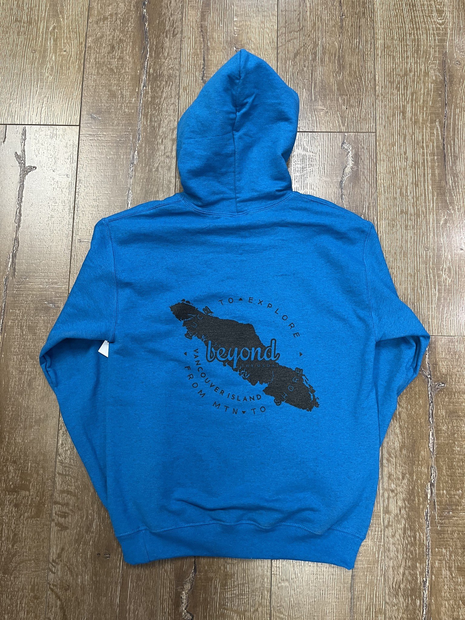 Beyond The Usual BTU Adult Icon/VI Map Hoodie - Sapphire