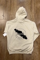 Beyond The Usual BTU Adult Icon/VI Map Hoodie - Sand