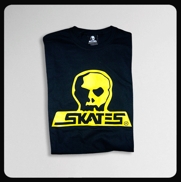 Skull Skates Skull Skates Burbs Classic T-shirt - Blk/Yellow