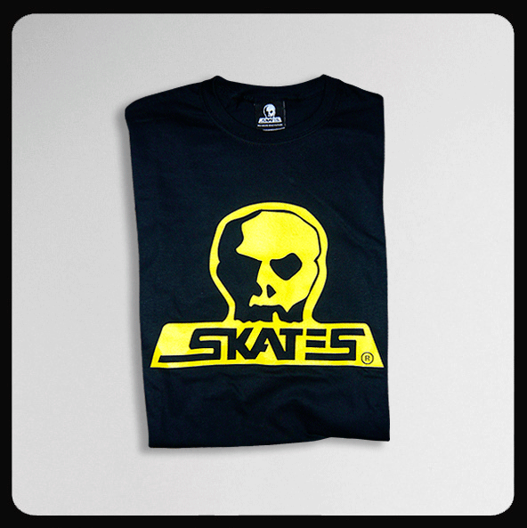 Skull Skates Burbs Classic T-shirt - Blk/Yellow