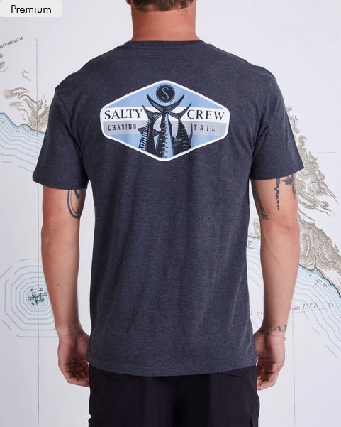 Salty Crew Salty Crew High Tail Tee - Char Htr