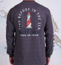 Salty Crew Salty Crew Outerbanks Standard LS - Char Htr