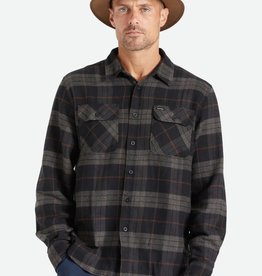 Brixton Brixton Men's Bowery LS  Flannel- Blk/Char