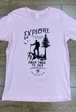 Beyond The Usual BTU Explore Youth Tee - Pink