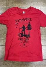 Beyond The Usual BTU Explore Youth Tee Red