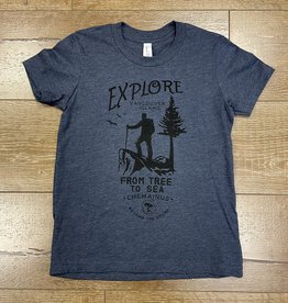 Beyond The Usual BTU Youth Explore Tee - Navy Heather