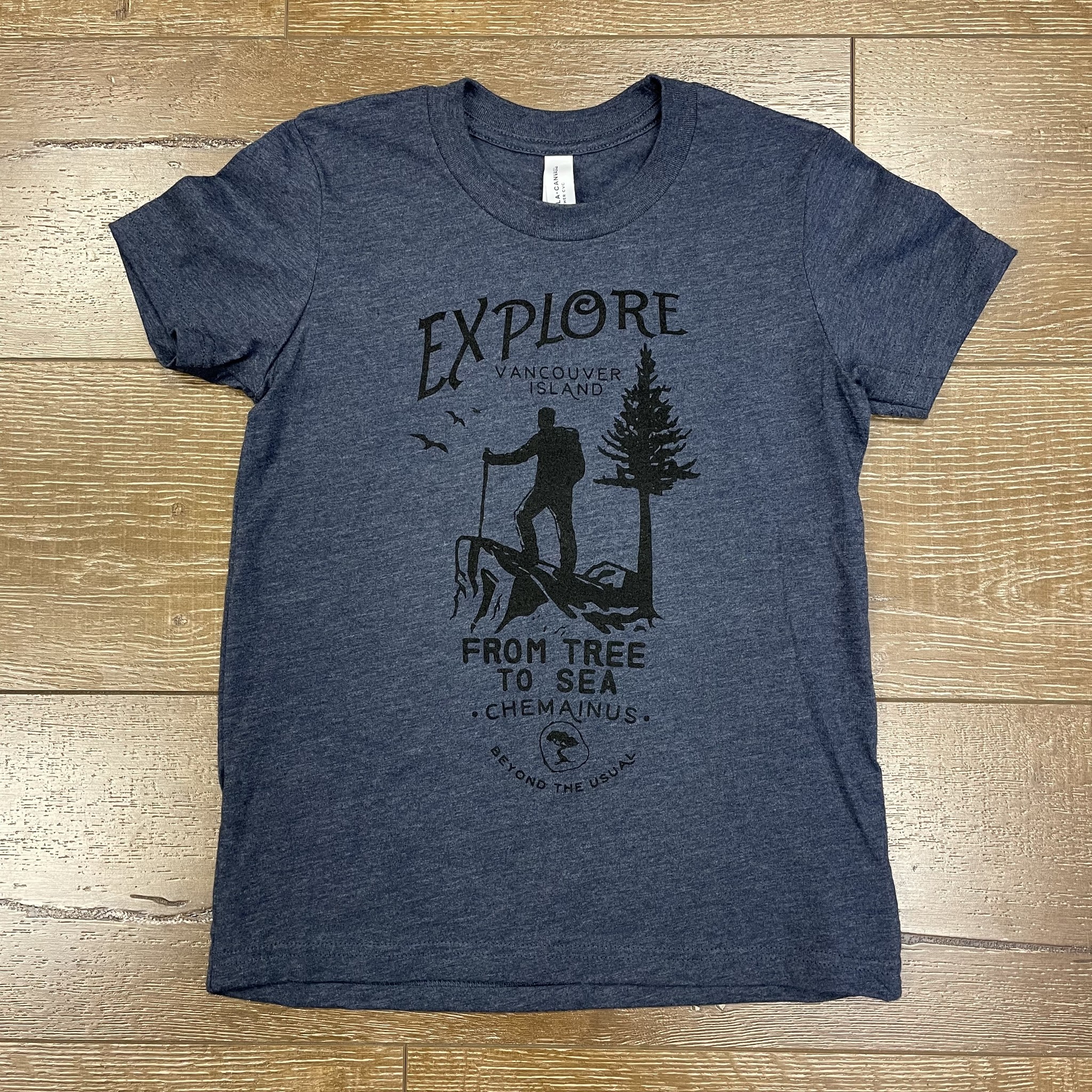 Beyond The Usual BTU Youth Explore Tee - Navy Heather