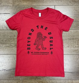 Beyond The Usual BTU Sasquatch Youth Tee Red