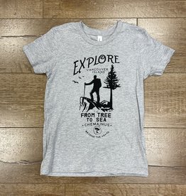 Beyond The Usual BTU Explore Youth Tee - Athletic Heather