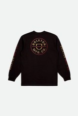 Brixton Brixton Crest LS Black Mars Red