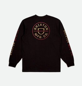 Brixton Brixton Crest LS Black Mars Red