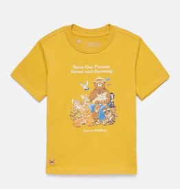 Tentree Clothing Tentree Kid's Smokey Friends in the Forest Tee - Golden