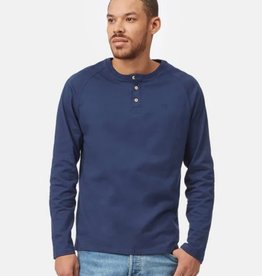 Tentree Clothing Tentree Men's Cotton Classic Henley LS - Dress Blue