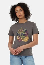 Tentree Clothing Tentree Womens Painterly Kelp Tee - Grey/Plum