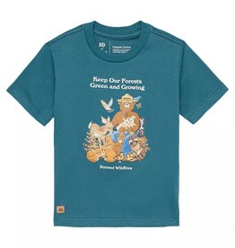 Tentree Clothing Tentree Kid's Smokey Friends in the Forest Tee - Balsam