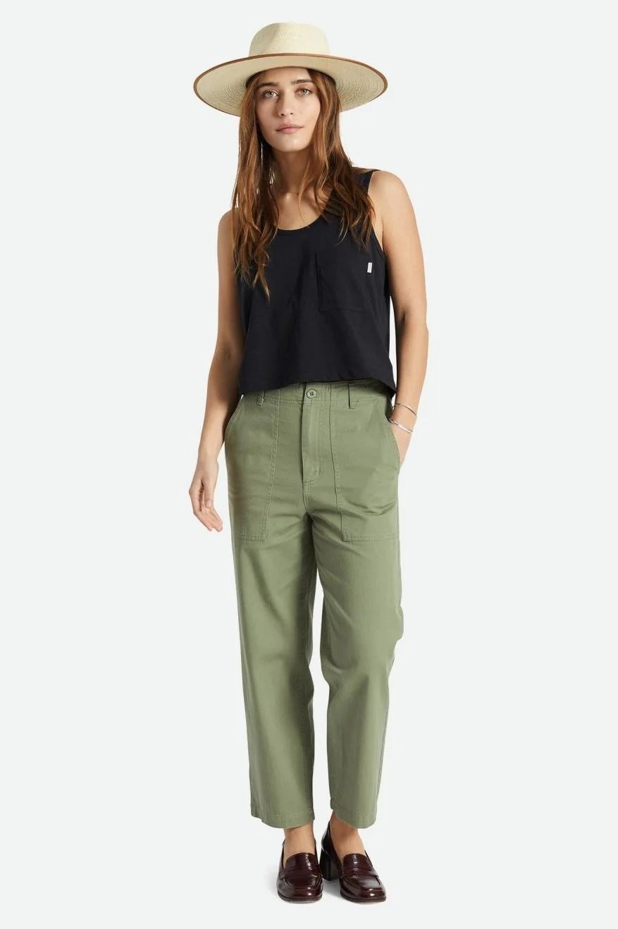 Brixton Women's Vancouver Pant - Olive Surplus - Beyond The Usual
