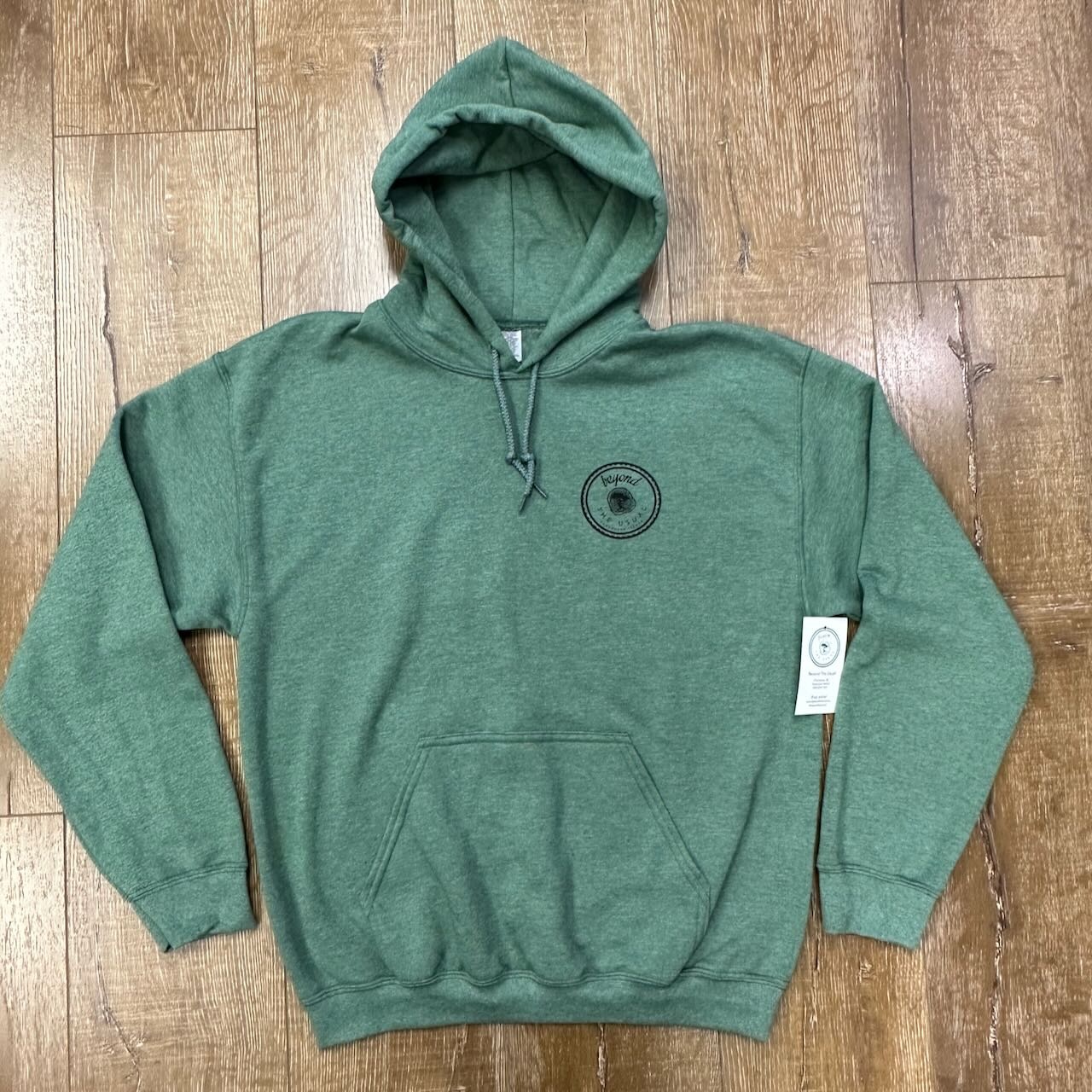 Beyond The Usual BTU Adult Icon/VI Map Hoodie - Htr Spruce
